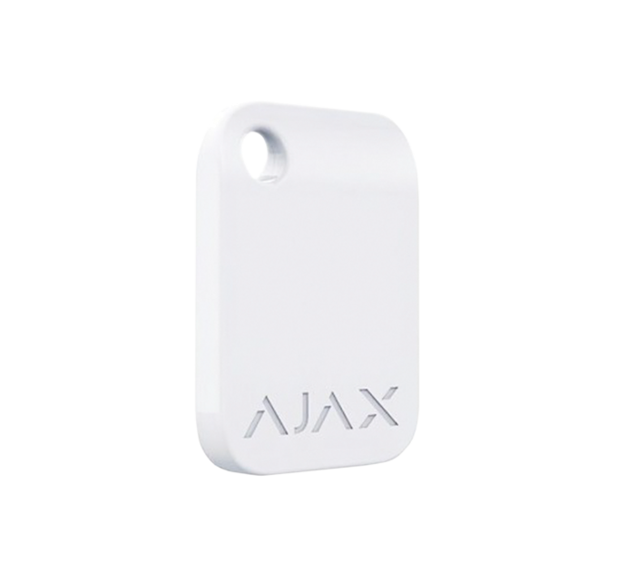 Захищений безконтактний брелок для клавіатури AJAX Tag - 3 шт. (white)