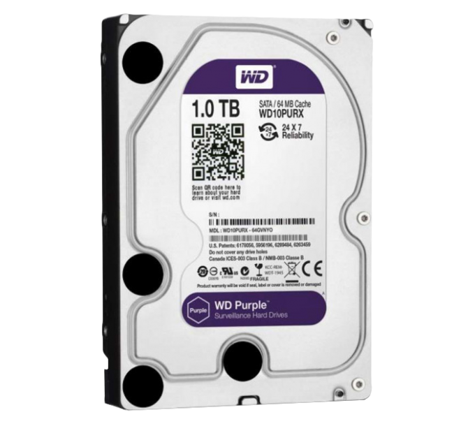 Жорсткий диск Western Digital 1TB Purple (WD10PURX)