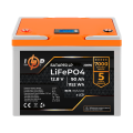Акумулятор LP LiFePO4 LCD 12V (12,8V) - 90 Ah (1152Wh) (BMS 80A/40A) пластик