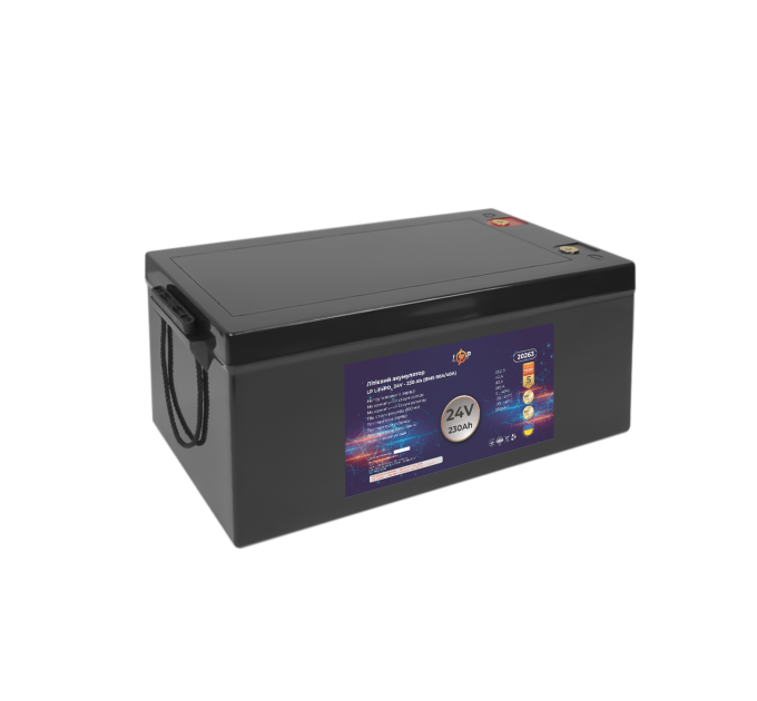 Акумулятор LP LiFePO4 24V (25,6V) - 230 Ah (5888Wh) (BMS 80A/40A) пластик