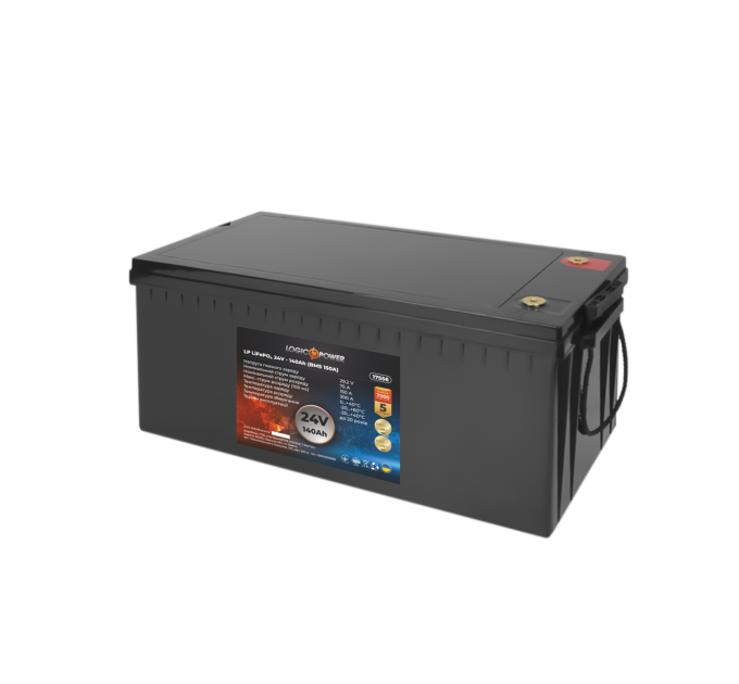 Акумулятор LP LiFePO4 24V (25,6V) - 140 Ah (3584Wh) (BMS 150A) пластик