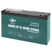Тяговий свинцево-кислотний AGM акумулятор LP 6-DZM-35 Ah