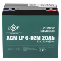 Тяговий свинцево-кислотний AGM акумулятор LP 6-DZM-20 Ah