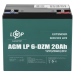 Тяговий свинцево-кислотний AGM акумулятор LP 6-DZM-20 Ah