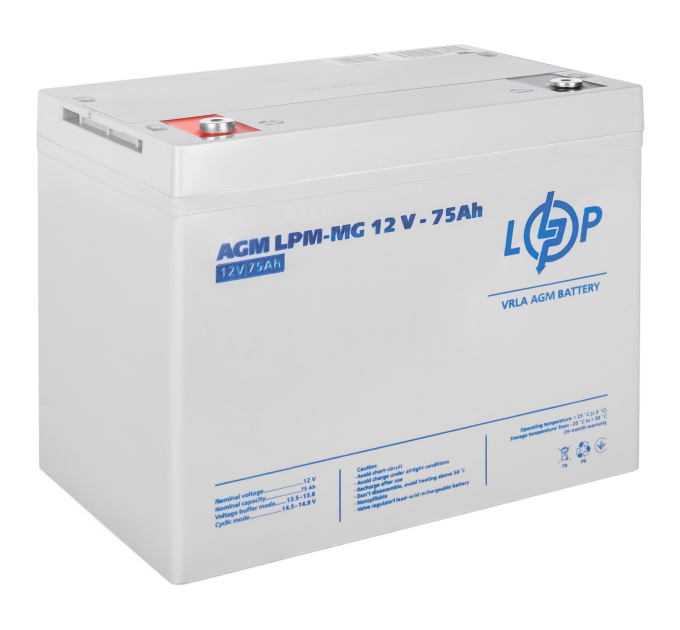 Акумулятор мультигелевий LPM-MG 12V - 75 Ah