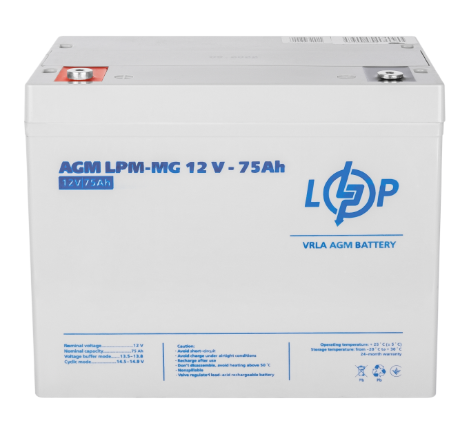 Акумулятор мультигелевий LPM-MG 12V - 75 Ah