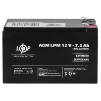 Акумулятор AGM LPM 12V - 7.2 Ah
