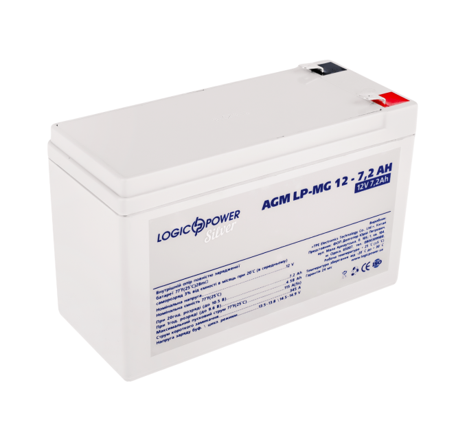 Акумулятор мультигелевий LP-MG 12V - 7.2 Ah Silver