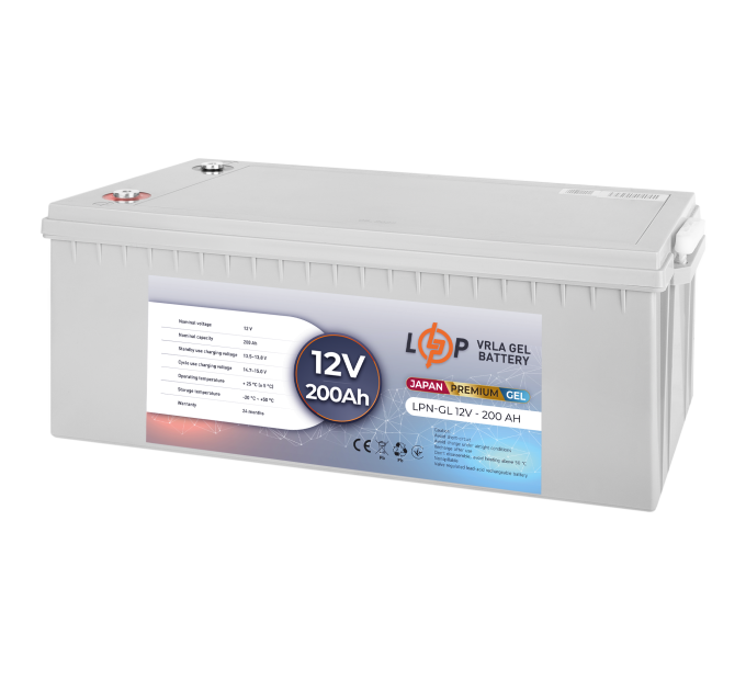 Акумулятор гелевий LPN-GL 12V - 200 Ah