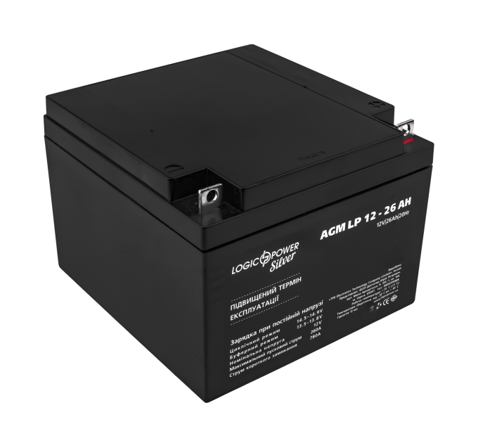 Акумулятор AGM LP 12V - 26 Ah Silver