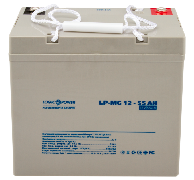 Акумулятор мультигелевий LP-MG 12V - 55 Ah Silver