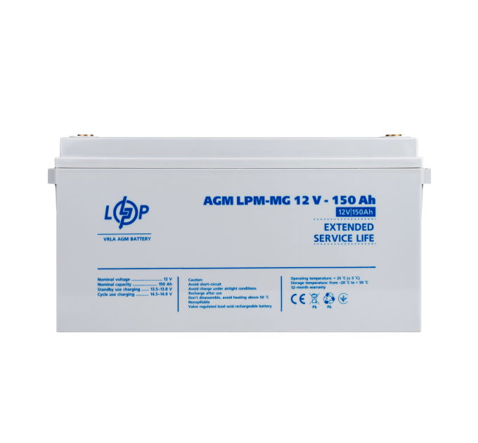 Акумулятор мультигелевий LPM-MG 12V - 150 Ah
