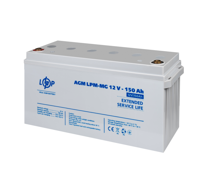 Акумулятор мультигелевий LPM-MG 12V - 150 Ah