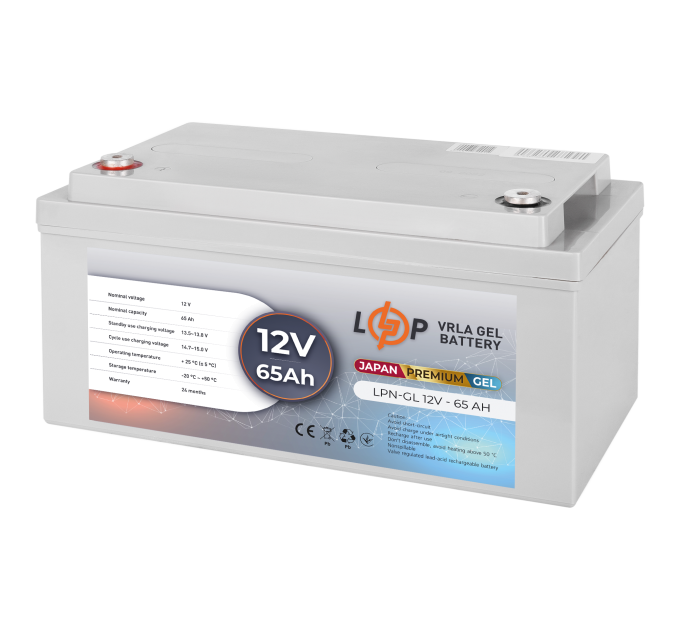 Акумулятор гелевий LPN-GL 12V - 65 Ah