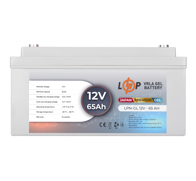 Акумулятор гелевий LPN-GL 12V - 65 Ah