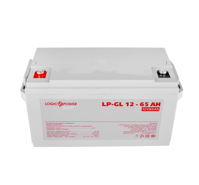 Акумулятор гелевий LP-GL 12V - 65 Ah Silver