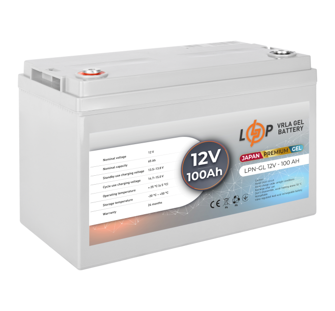 Акумулятор гелевий LPN-GL 12V - 100 Ah