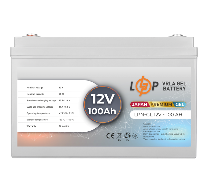 Акумулятор гелевий LPN-GL 12V - 100 Ah