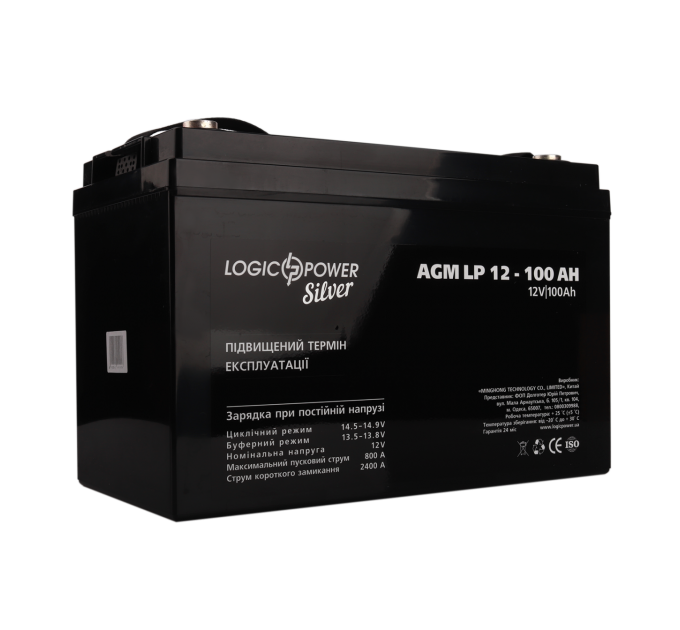 Акумулятор AGM LP 12V - 100 Ah Silver