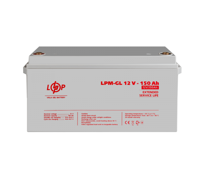 Акумулятор гелевий LPM-GL 12V - 150 Ah