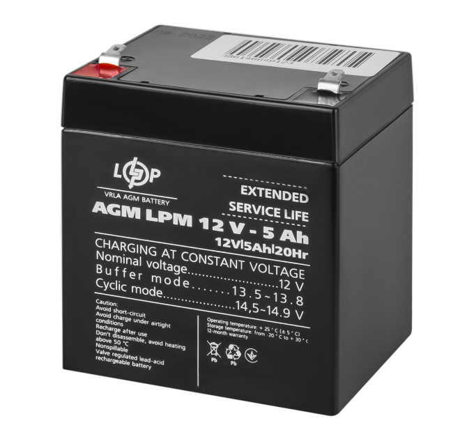 Акумулятор AGM LPM 12V - 5 Ah