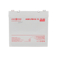 Акумулятор гелевий LP-GL 12V - 55 Ah Silver