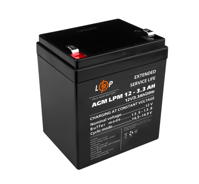 Акумулятор AGM LPM 12V - 3.3 Ah