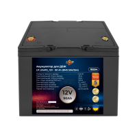 Акумулятор LP LiFePO4 для ДБЖ 12V (12,8V) - 90 Ah (1152Wh) (BMS 50A/25A) пластик