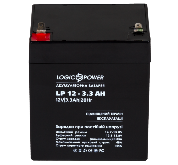 Акумулятор AGM LP 12V - 3.3 Ah Silver