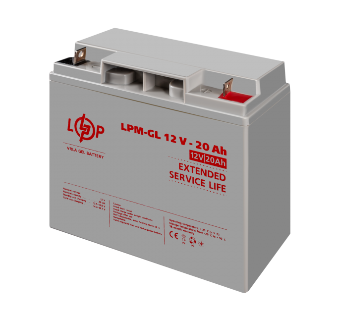 Акумулятор гелевий LPM-GL 12V - 20 Ah