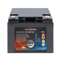 Акумулятор LP LiFePO4 24V (25,6V) - 30 Ah (768Wh) (BMS 20A) пластик