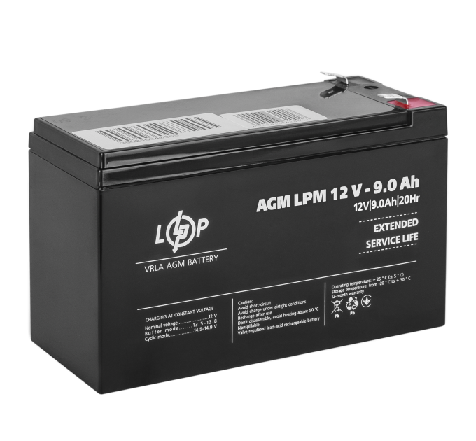 Акумулятор AGM LPM 12V - 9 Ah