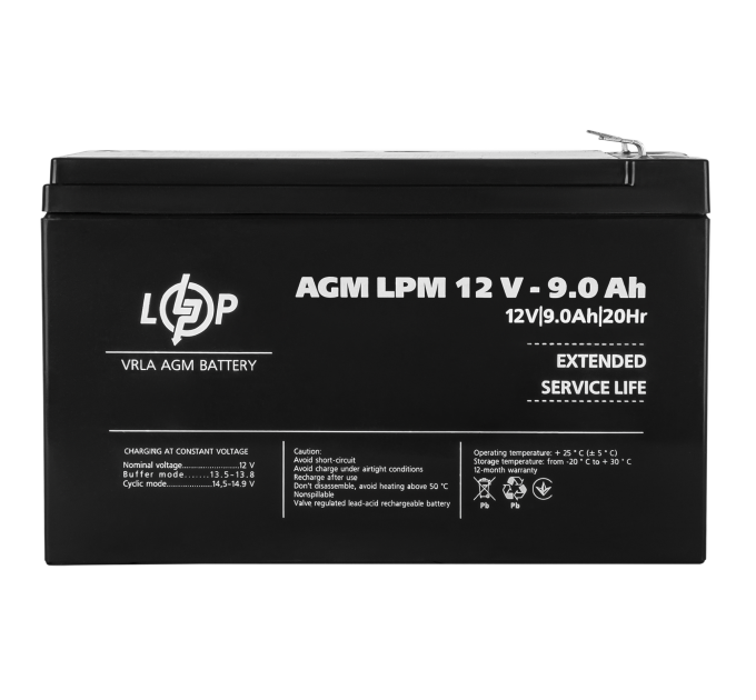 Акумулятор AGM LPM 12V - 9 Ah