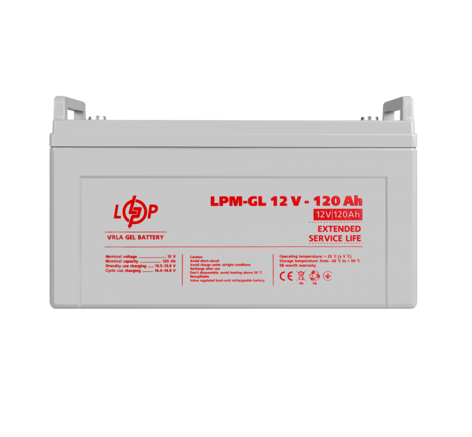Акумулятор гелевий LPM-GL 12V - 120 Ah