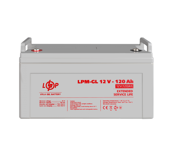Акумулятор гелевий LPM-GL 12V - 120 Ah
