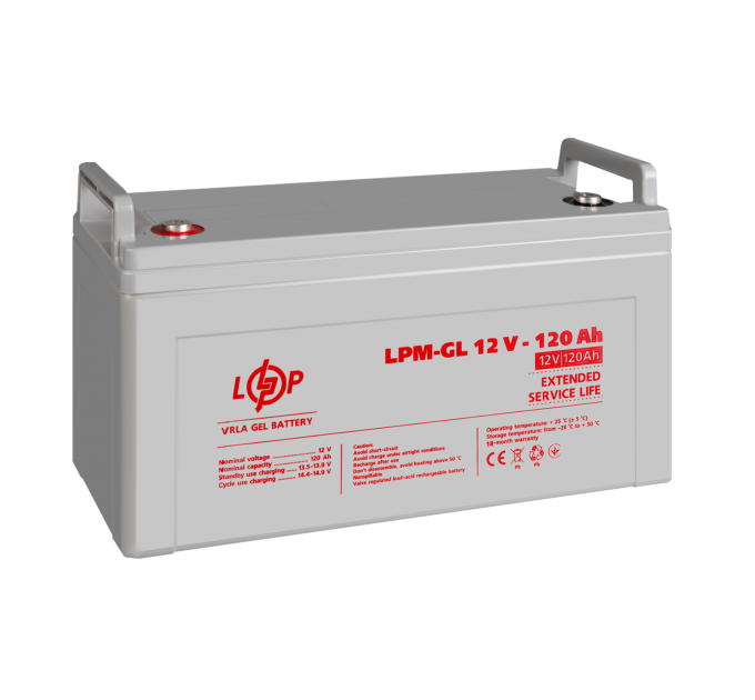 Акумулятор гелевий LPM-GL 12V - 120 Ah