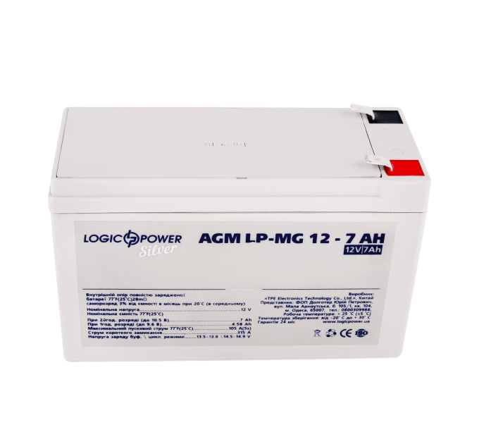 Акумулятор мультигелевий LP-MG 12V - 7 Ah Silver