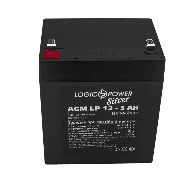 Акумулятор AGM LP 12V - 5 Ah Silver