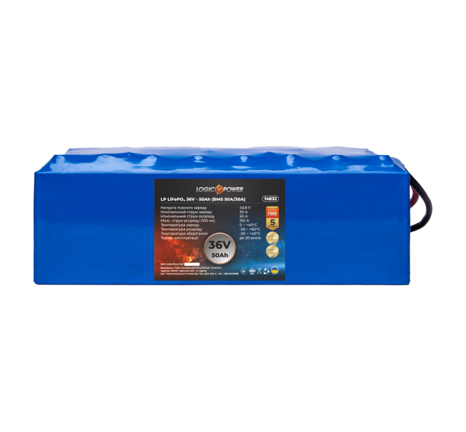 Акумулятор LP LiFePO4 36V (38,4V) - 50 Ah (1920Wh) (BMS 50А/30A)