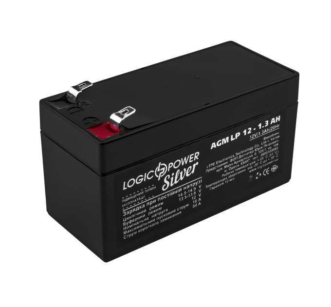 Акумулятор AGM LP 12V - 1.3 Ah Silver