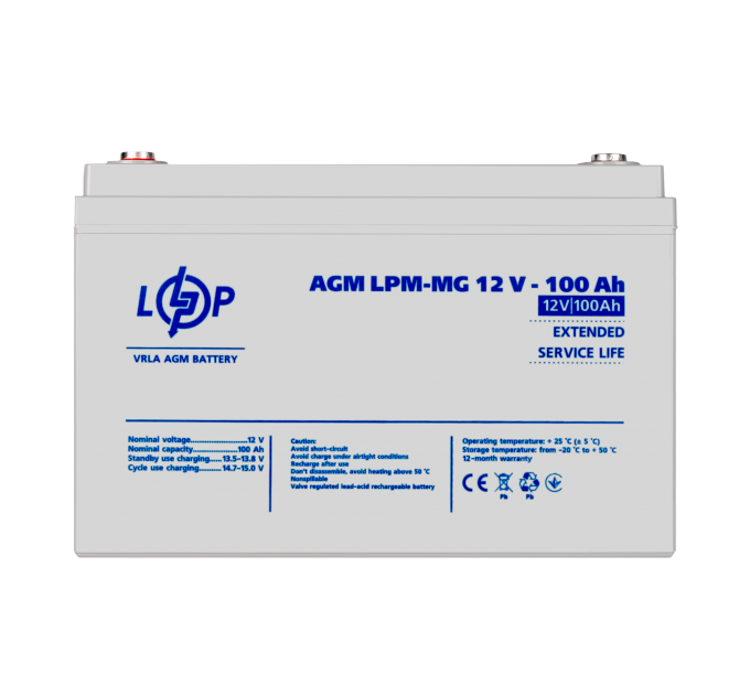 Акумулятор мультигелевий LPM-MG 12V - 100 Ah