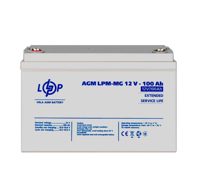 Акумулятор мультигелевий LPM-MG 12V - 100 Ah