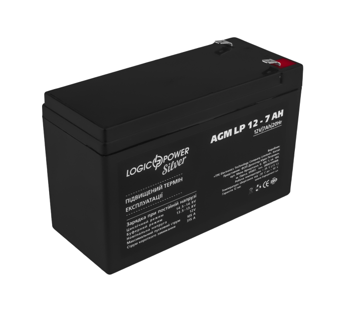 Акумулятор AGM LP 12V - 7 Ah Silver