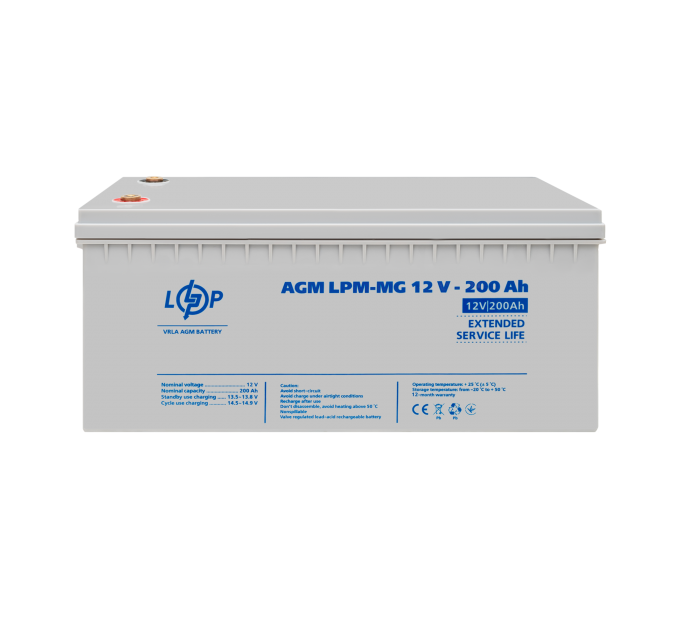 Акумулятор мультигелевий LPM-MG 12V - 200 Ah