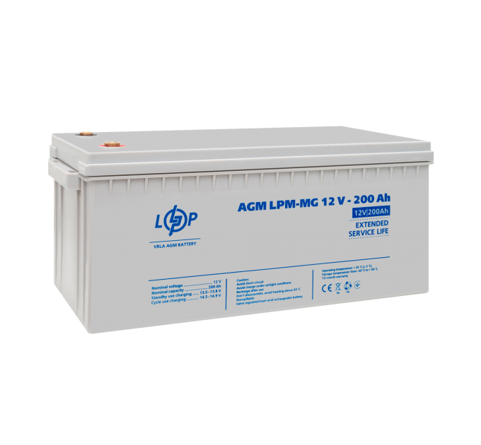 Акумулятор мультигелевий LPM-MG 12V - 200 Ah