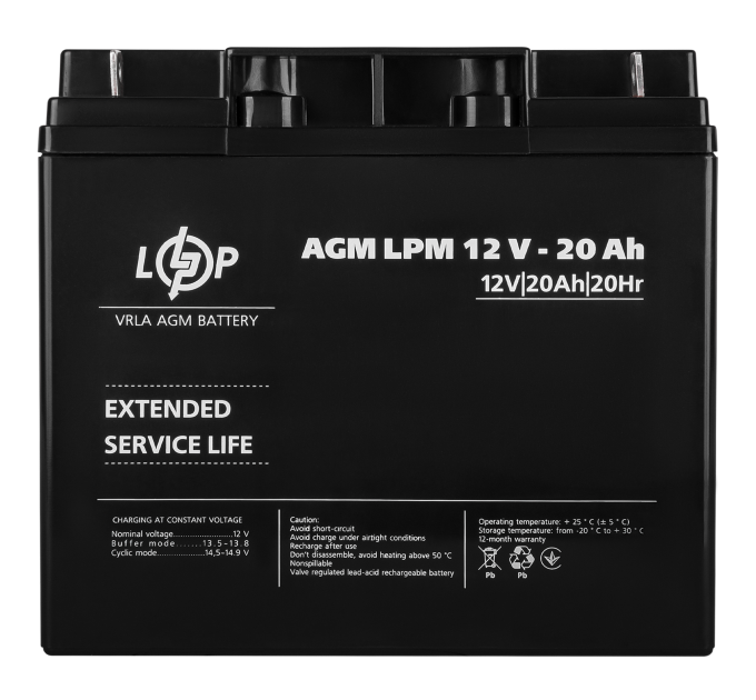 Акумулятор AGM LPM 12V - 20 Ah