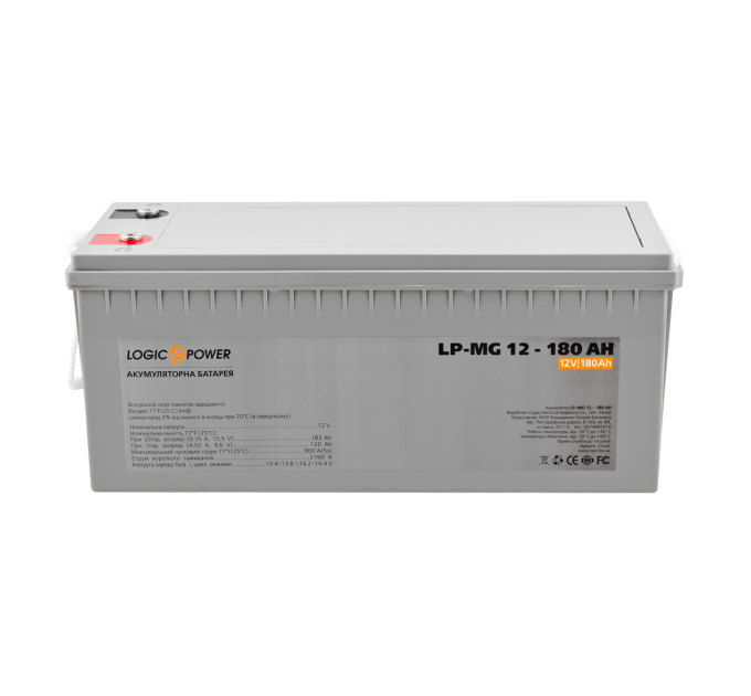 Акумулятор мультигелевий LP-MG 12V - 180 Ah Silver