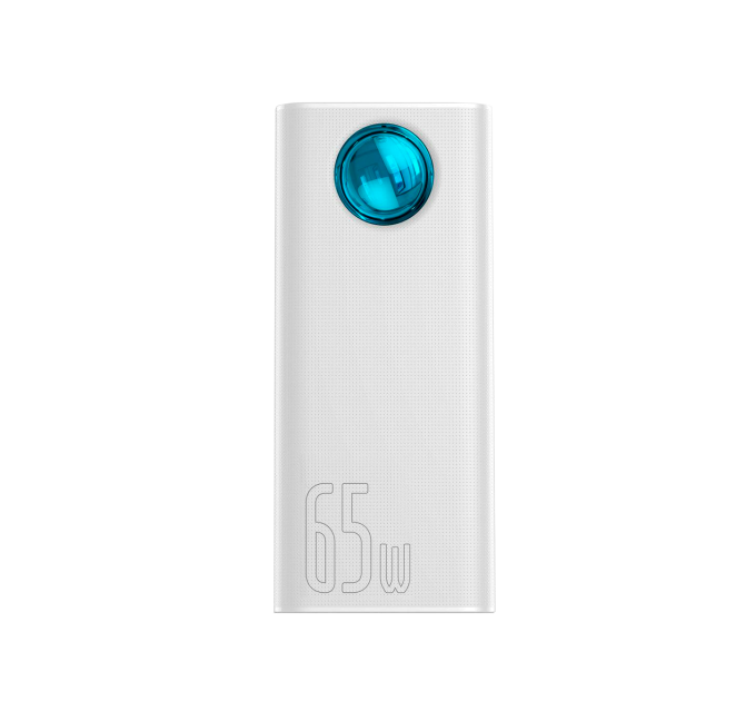 Зовнішній акумулятор Baseus Amblight Digital Display 65W 30000mAh Білий (PPLG000102)
