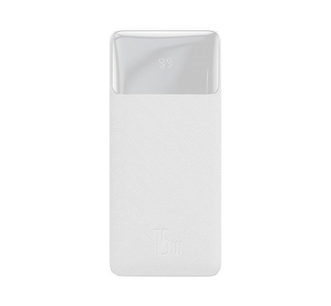 Зовнішній акумулятор Baseus Bipow Digital Display 20000mAh 20W Белый (PPBD050302)
