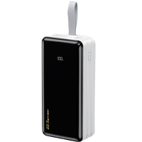 Зовнішній акумулятор Remax Hunergy QC 22.5W + PD 18W 60000mAh LED Белый (RPP-173)